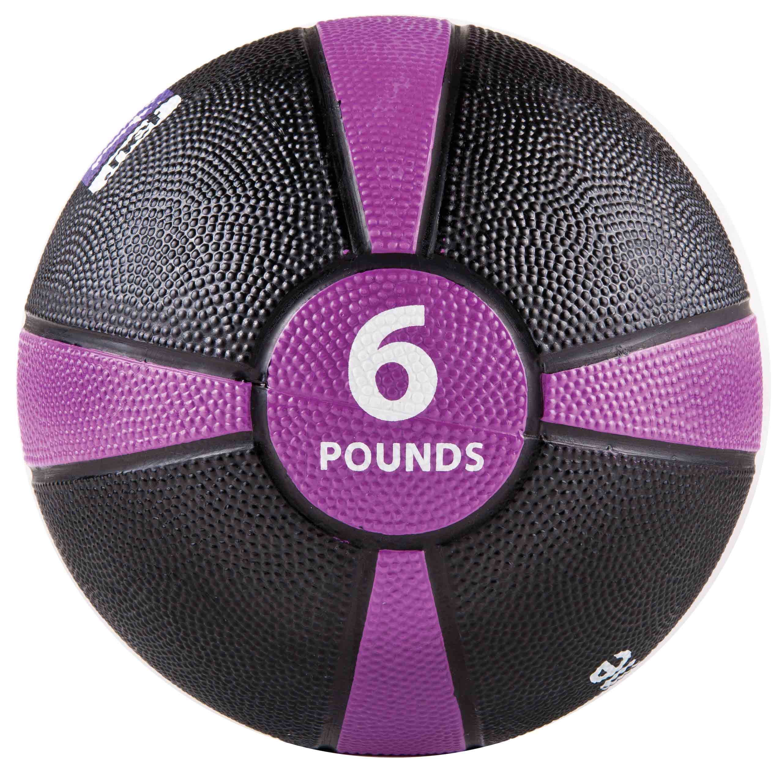 GoFit Medicine Ball, Training Manual Set Textured Medicine Ball and