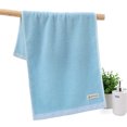 thumbnail image 1 of Xiao Hua toalla de mano de algodón puro para baño, toalla de mano suave y supersuave de algodón, muy absorbente, ideal para ducha, piscina, spa, gimnasio o uso diario. Medidas: 34 x 75 cm (azul)., 1 of 5