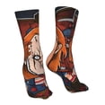 thumbnail image 4 of Lsque Chucky Print Women's Men's Novelty 16in Crew Socks Cotton Socks Knee High Socks for Walking,Running,Nurses,Pregnancy, 4 of 6
