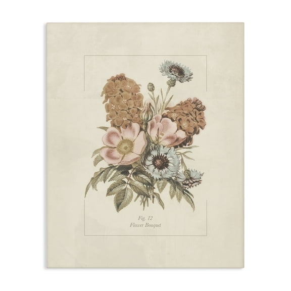 Stupell Industries Cottage Flower Bouquet Vintage Blossoms Canvas Art, 16 x 20, by Dan Meneely