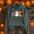 thumbnail image 2 of Shadoumai Halloween Hoodies For Women,Halloween Print Hooded Pullover Sweatshirt Long Sleeve Casual Cozy Fall Fashion Top For Streetwear,Women Fall Clothes, 2 of 4