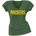 thumbnail image 1 of Green Bay Packers - Showtime Premium Juniors V-Neck T-Shirt, 1 of 1