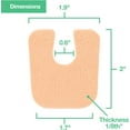 thumbnail image 3 of Self-Stick Adhesive Felt U-Shaped Pads for Customizable Protection, Medical Grade Cushioned Support for Callus Relief, Secure Fit for All-Day Wear, Sufficient Amount for Frequent, 3 of 8