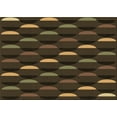 thumbnail image 1 of Ahgly Company Machine Washable Indoor Rectangle Transitional Oak Brown Area Rugs, 4' x 6', 1 of 7