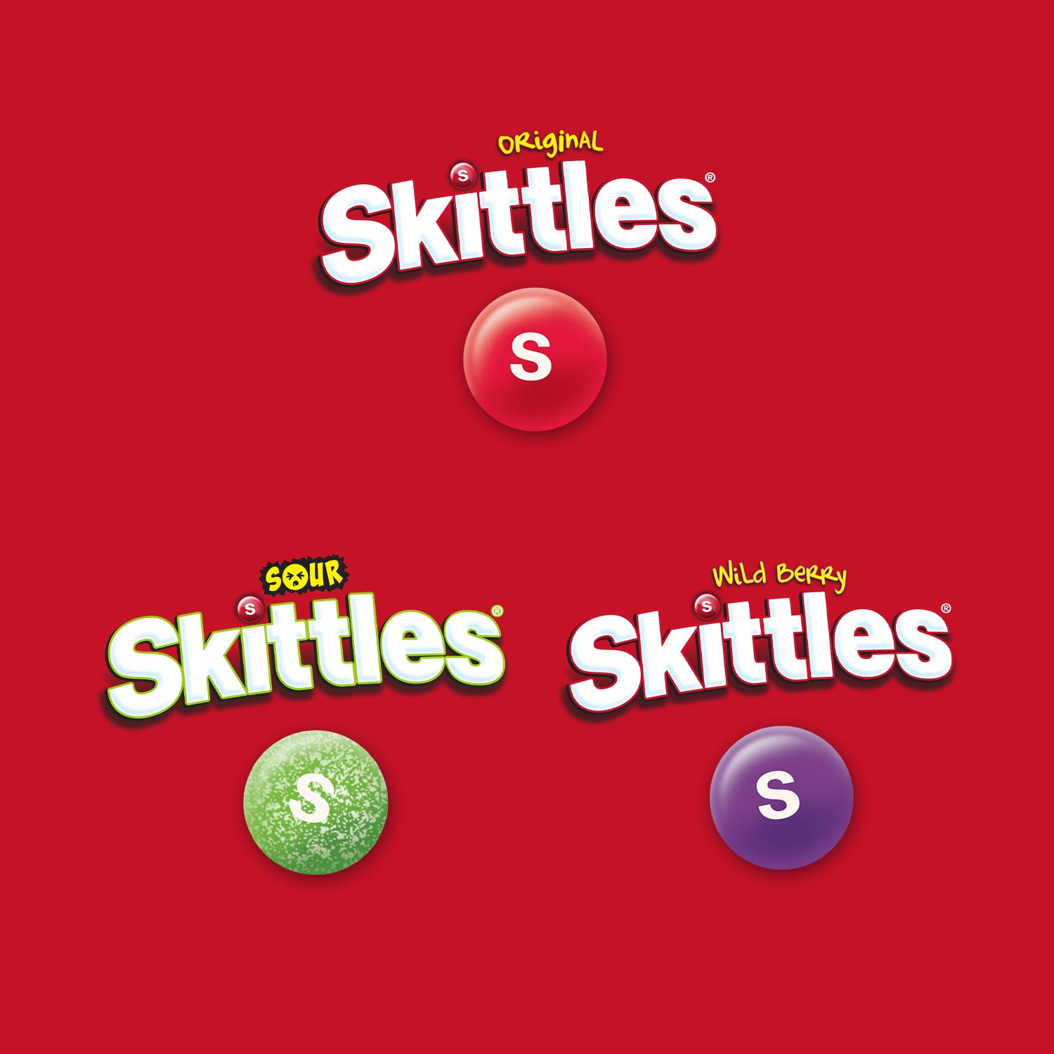 Skittles Original, Wild Berry & Sour Fun Size Chewy Candy, Party Size - 26.46 oz Bulk Bag