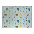 thumbnail image 2 of Numbers Colorized Light Blue Kids Play Mat, 2 of 5