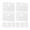 thumbnail image 1 of Carpeta de plástico transparente tipo sobre para documentos, organizador de archivos, impermeable, para recibos y efectivo, transparente, 24 unidades, 1 of 7