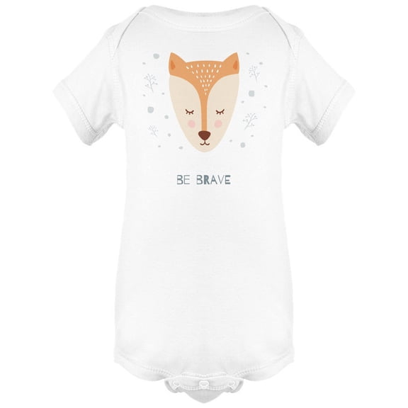 Be Brave Cute Fox Bodysuit Infant -Image by Shutterstock, 6 Months