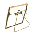 thumbnail image 2 of Saltoro Sherpi 4 Inches Rectangular Metal Easel Frame with Latch, Brass, 2 of 5