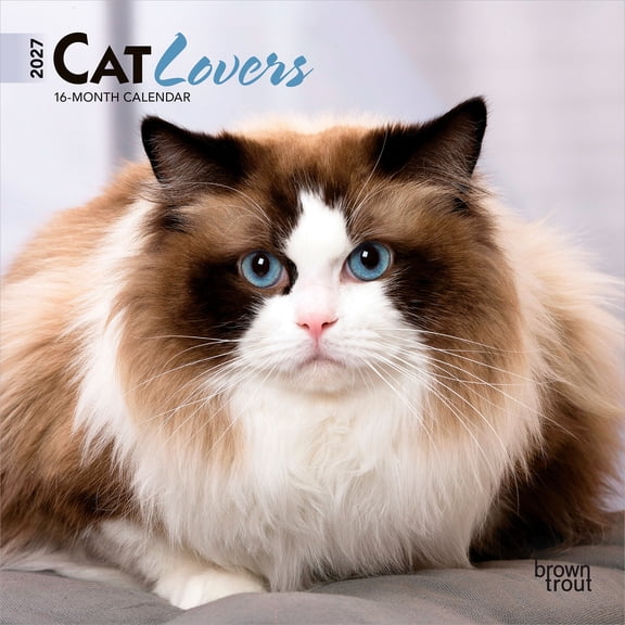 Cat Lovers | 2027 7x14" (Hanging) Mini Wall Calendar