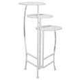 thumbnail image 5 of DecMode 19" x 14" x 24" 3 Tier White Metal Floral Plantstand, 5 of 15