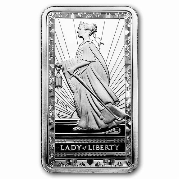 10 oz Silver Bar - PAMP Lady Of Liberty (Sealed)