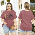 thumbnail image 4 of XCHQRTI Christian Shirts for Women Plus Size Tshirts Cross Faith Shirt Short Sleeve Oversized Graphic Tee, 4 of 11