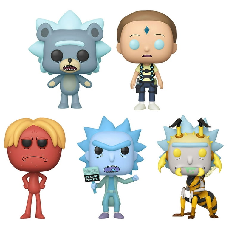 Funko POP! Animation Figures - Rick & Morty S7 - SET OF 5 (Teddy Rick, Crystal Morty +3) Walmart.com