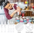 thumbnail image 3 of HINTRMENT 16Pcs Cake Making Supplies Cookie Press Kit Food Grade Plastic Icing Tips For Baking Home Use, 3 of 5