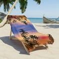 thumbnail image 4 of Honeeladyy Microfiber Beach Towel for Women Kids Girls Boys Adults Men, Oversized Quick Dry Soft Sandproof Cute Palm Tree Design 30×60 inch Beach Towels for Travel Pool Swim Beach Accessories, 4 of 5