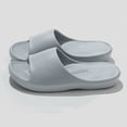 thumbnail image 3 of Dakaela Shower Shoes for Men Women with Arch Support Non Slip Quick Drying Slides Lightweight College Dorm Bathroom Sandals Grey Size 8.5, 3 of 5