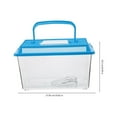 thumbnail image 2 of HLONK Turtle Tank with Platform Creative Turtle Carrying Box Tank Practical Turtle Tank Aquarium, 2 of 8