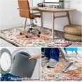 thumbnail image 6 of Office Chair Mat for Hardwood & Tile Floor,Boho Vintage 36"x48" Computer Chair Mat for Rolling Chairs Carpet,Under Desk Non Slip Gaming Rug,Low-Pile Rubber Backing Large Protector Mat (Orange), 6 of 6