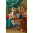 thumbnail image 3 of Mattia de Mare 13x18 Black Modern Framed Museum Art Print Titled - The Christ Child Crowning Saint Joseph with Angels Behind, 3 of 5
