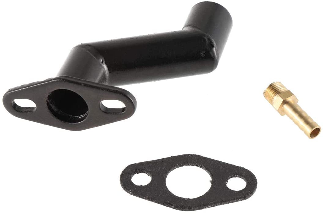 UAUS Short Steel Intake Manifold For 49cc–80cc Motorized Bikes – Comes With Gasket & Nozzle