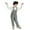 Green, variant on Boys Girls Winter Padded Overalls Windproof Outdoor Ski Suspender Pants, Sizes 3-4T