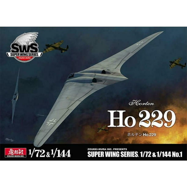 Zoukei Mura Sws German Horten Ho 229 Flying Wing 1 144 1 72 Scale Model Kit Walmart Com