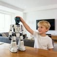 thumbnail image 1 of Jouet Robot Intelligent RC AI, Robot Interactif Intelligent, Compagnon de Dialogue Vocal Jouet pour la Maison Télécommandé Programmable avec Chant Danse, Détection des Gestes et Commande Vocale pour Garçons Filles (Blanc), 1 of 10