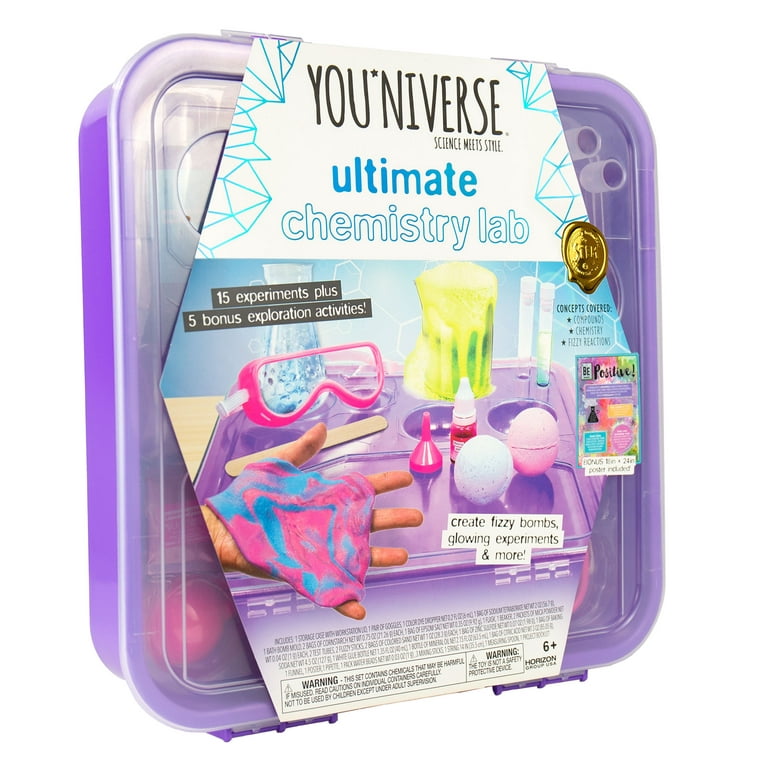 YOUniverse Ultimate Chemistry Lab Science Kit for STEM Learning Boys and Girls Child Ages 6