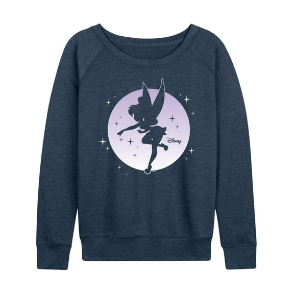 Tinker Bell - Tink Moon Silhouette - Ladies French Terry Long Sleeve Shirt