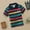 Black, variant on Liyamei Boys Short Sleeve Striped Cotton Crew Neck T-Shirt Size 5-6 Years