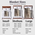 thumbnail image 4 of Abstract Paint Flannel Blanket for Bed,Travel and Camping, Brown Grey Gradient Mottled Retro Art Super Soft Cozy Blanket for All Seasons 60"x80", 4 of 7