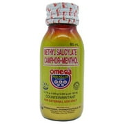 OMEGA PAIN KILLER Liniment Counterirritant w/ Methyl salicylate 60ml x 2 Bottles