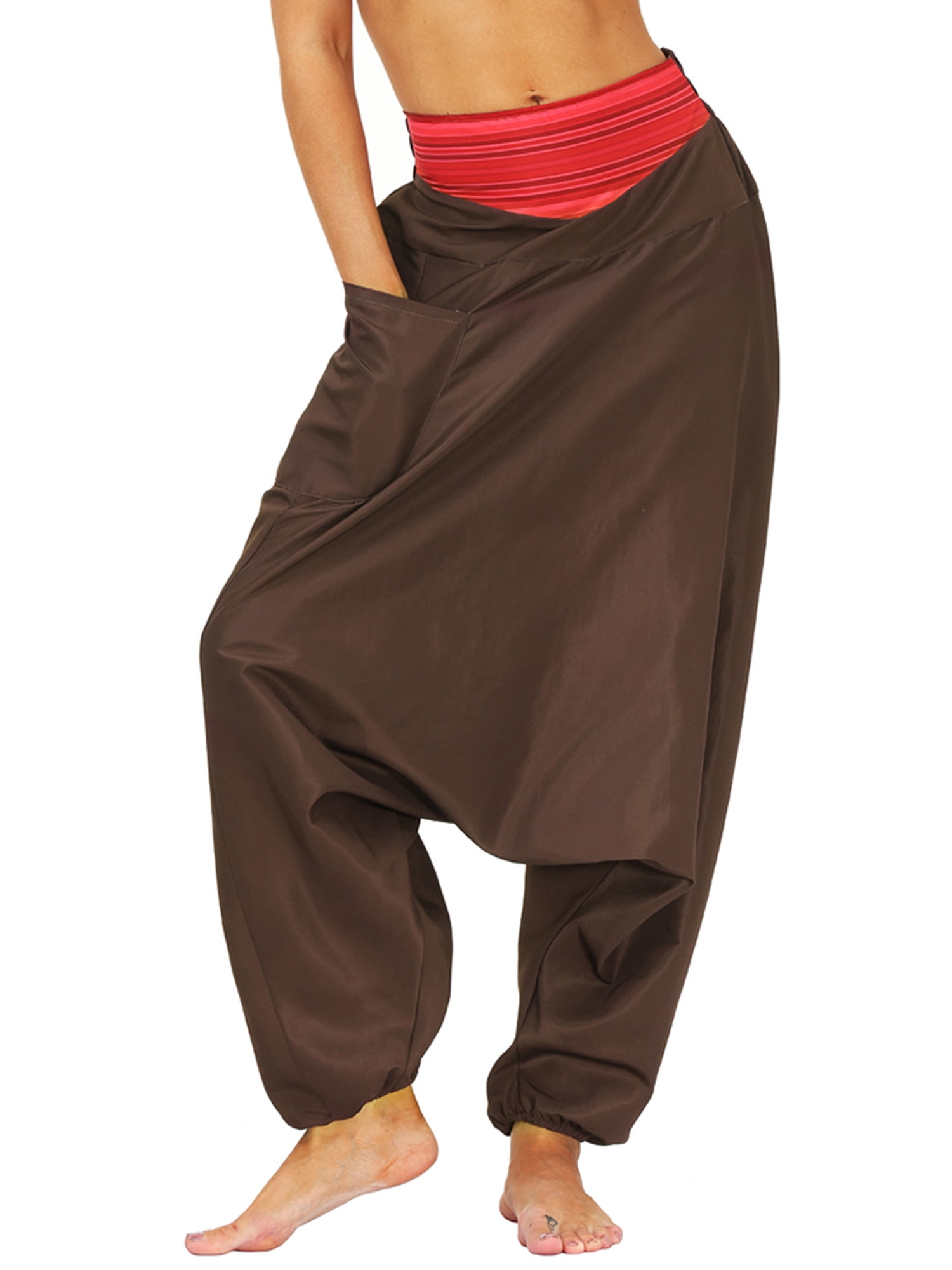 Boho Warm Winter Harem Trouser Baggy Aladdin Pants Gypsy Yoga Festival One Size