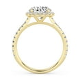 thumbnail image 3 of AFFY Halo Solitaire Engagement Rings For Women, 2.50 Carat (ctw) Lab Created Moissanite Promise Rings For Her In 14k Solid Yellow Gold | VVS1 Quality Ring Size-8, 3 of 5
