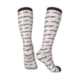 thumbnail image 4 of Fotbe Party Shark Cute print Women's Men's Novelty Crew Socks Cotton Socks Knee High Socks for Walking,Running,Nurses,Pregnancy, 4 of 9