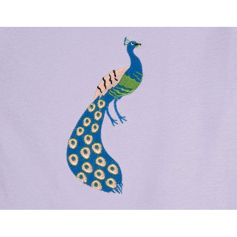Leveret Girl and Doll Cotton Pajamas Peacock 5 Year