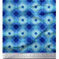 thumbnail image 1 of Soimoi polyester Crepe Fabric Check Tie-Dye Printed Craft Fabric by the Yard 42 Inch Wide, 1 of 3