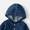 thumbnail image 5 of MXIEZI 2-10 Years Boys Hooded Denim Jacket for Baby Long Sleeve Casual Boys Cowboy Outerwear Kids Toddler Jean Jacket Coat, 5 of 9