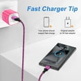 thumbnail image 3 of Type C Charger Block, Hootek 2 Pack USB C Cable 10FT Fast Charging Cable with USB Wall Charger Block, USB A to USB C Type C Cable Charging Cords, Type C Block Charger Adapter Cube USB Brick, Pink, 3 of 9