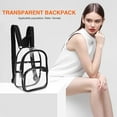 thumbnail image 3 of Fashion Transparent Solid Rucksack Preppy Style Student School Mini Knapsack, 3 of 6
