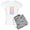 With Gray Camo Pant, variant on - Thought She Be But Little S Women's Light Pajamas - Women's Short Sleeve Print T-Shirt and Pants Light Cotton Pajama Set