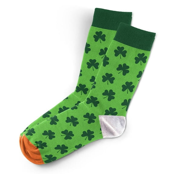 Sillies Socks Shamrock Pattern Socks - Novelty Unisex Sock Set