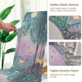 thumbnail image 5 of Yayeee 4 Pack Dining Chair Covers Stretch Parson Chairs Slipcovers Seat Protector, Purple Forest Scene, 5 of 6