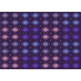 thumbnail image 1 of Ahgly Company Machine Washable Indoor Rectangle Transitional Dark Purple Area Rugs, 7' x 10', 1 of 7