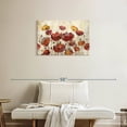 thumbnail image 2 of Elephant Stock Poppies In The Rain Wall Art - Horizontal Canvas Wall Art - Living Room Wall Decor - Floral And Botanical Canvas - Gray And Red Decor By Silvia Vassileva - 30" x 20", 2 of 8