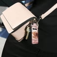 thumbnail image 5 of Yuyamidu Highland Cow Chapstick Holder Keychain for Women Cherry Blossom Lipstick Sleeve Pouch Pink Lip Gloss Holder Heart Lip Balm Holder Keyring for Lipstick, 5 of 6