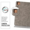 thumbnail image 4 of Dteck Case For Apple iPad Pro 11 2nd Generation (2020 Released) 11 inch, Retro Vintage Leather Wallet Smart Folio Case Stand Shockproof Protective Automatic wake/sleep Cover ,Gray, 4 of 5