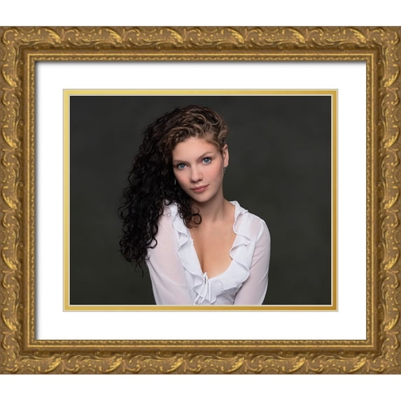 Pakvis, Nico 14x12 Gold Ornate Wood Framed with Double Matting Museum Art Print Titled - Evelyn