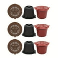 thumbnail image 1 of SNNROO Reusable Coffee Capsule Compatible With OriginalLine  Refillable Coffee Pods For OriginalLine  Black+Red+Brown, 1 of 6